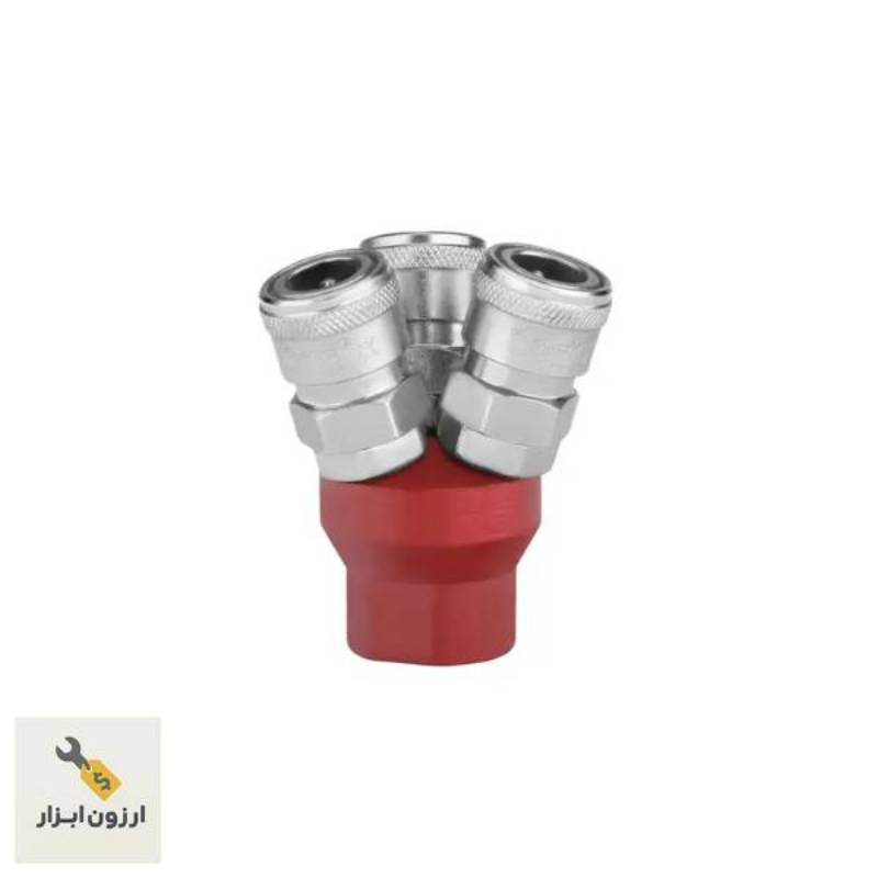 اتصال هم‌زمان سه ابزار پنوماتیک کوپلینگ باد سه راهی رونیکس مدل 3WAYS