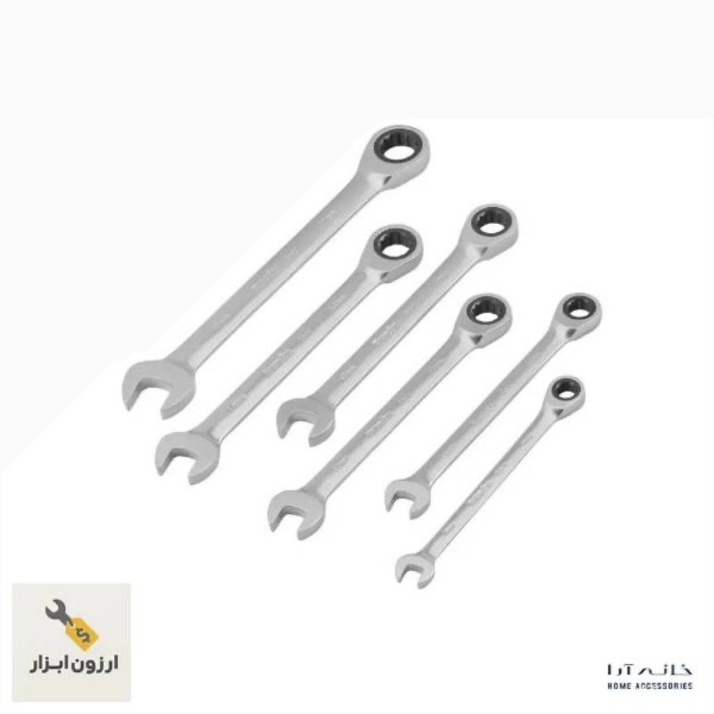 ست ۶ عددی آچار جغجغه رونیکس RH‑2173 سایز ۸–۱۷ mm