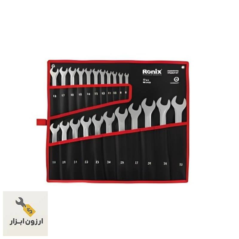 ست ۲۲ عددی آچار یک سر تخت یک سر رینگ مدل RH‑2159 ساخت هند