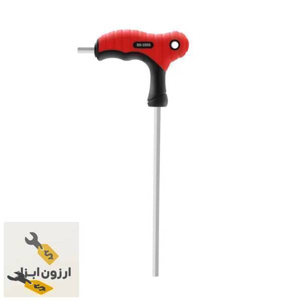 آچار آلن دسته T شش گوش سایز ۵ mm مدل RH-2009