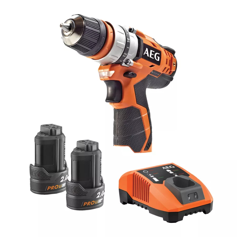 دریل پیچ‌گوشتی شارژی آاگ مدل BBS12C2-202BKIT