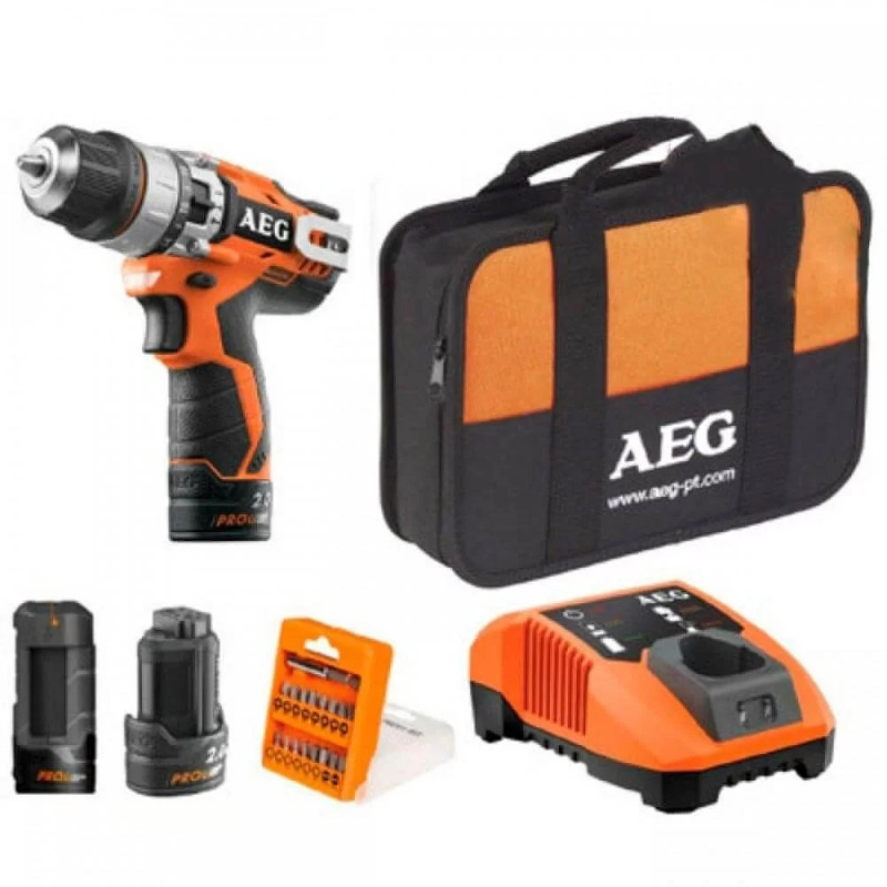 دریل چکشی شارژی آاگ مدل BSB12C2-0