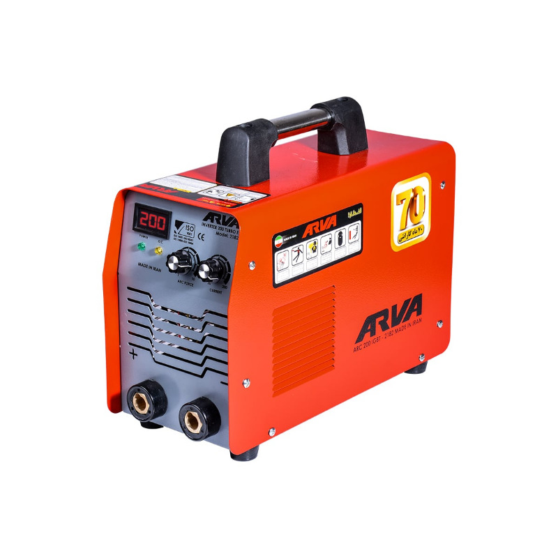 دستگاه جوشکاری اینورتر ۲۰۰ آمپر توربو E مدل ۲۱۸۲ آروا