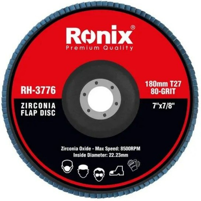 سنباده فلاپ دیسکی ۱۸۰ میلی متری P80 مدل RH‑3776 رونیکس