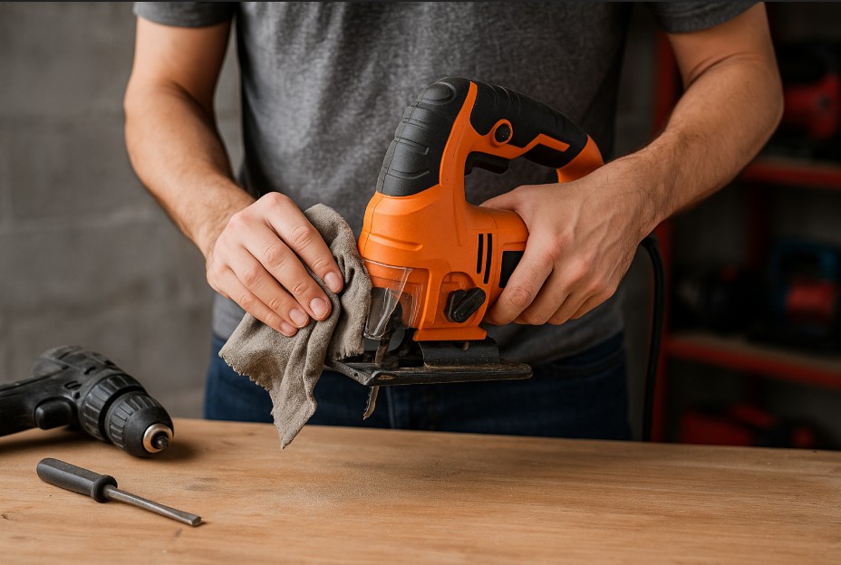 cleaning power tools after use