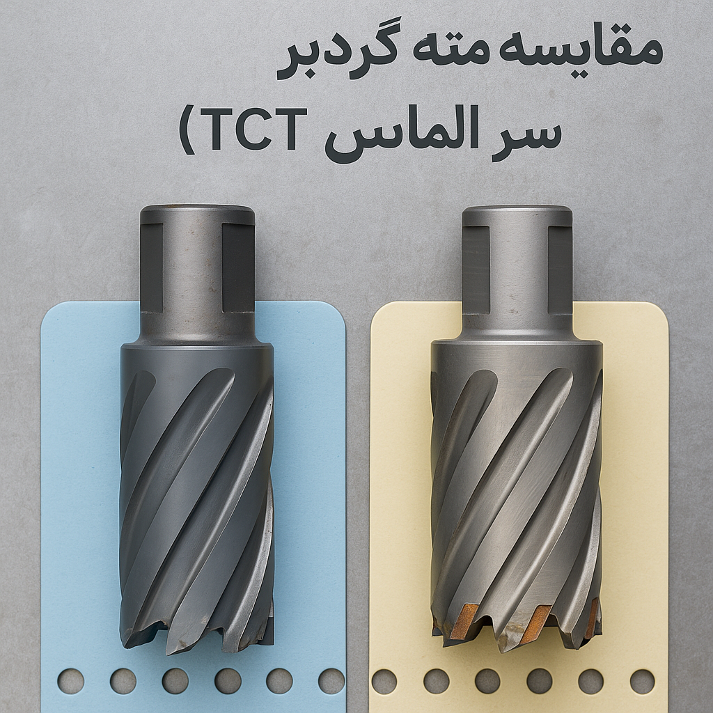 جدول مقایسه HSS و TCT برای دریل مگنت