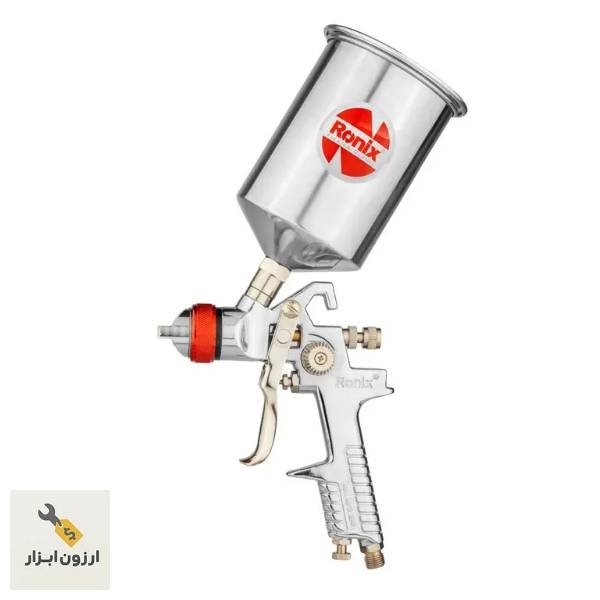 پیستوله  بادی رونیکس مدل RH‑6315 نازل ۱.۵ mm HVLP صنعتی