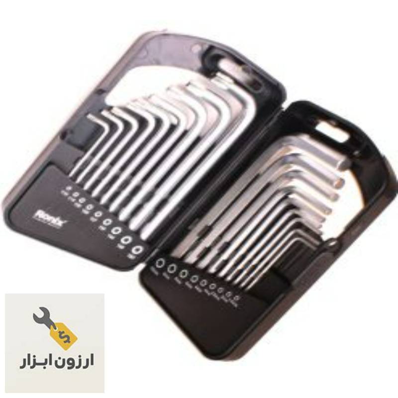 ست آچار آلن و تورکس ۱۸ عددی کوتاه مدل RH-2051 رونیکس